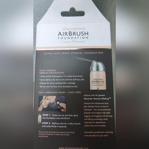 NEW Jerome Alexander Magic Minerals Air Brush Foundation Set Shade Medium NIB - Picture 2 of 4